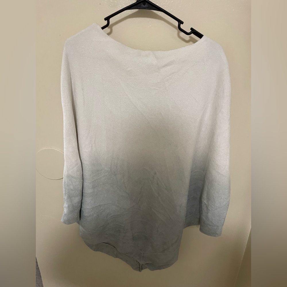 ✨Barefoot Dreams Cozy Chic Ultra Lite Ocean Breeze Poncho Ombré Waterfall Plus - Picture 7 of 8